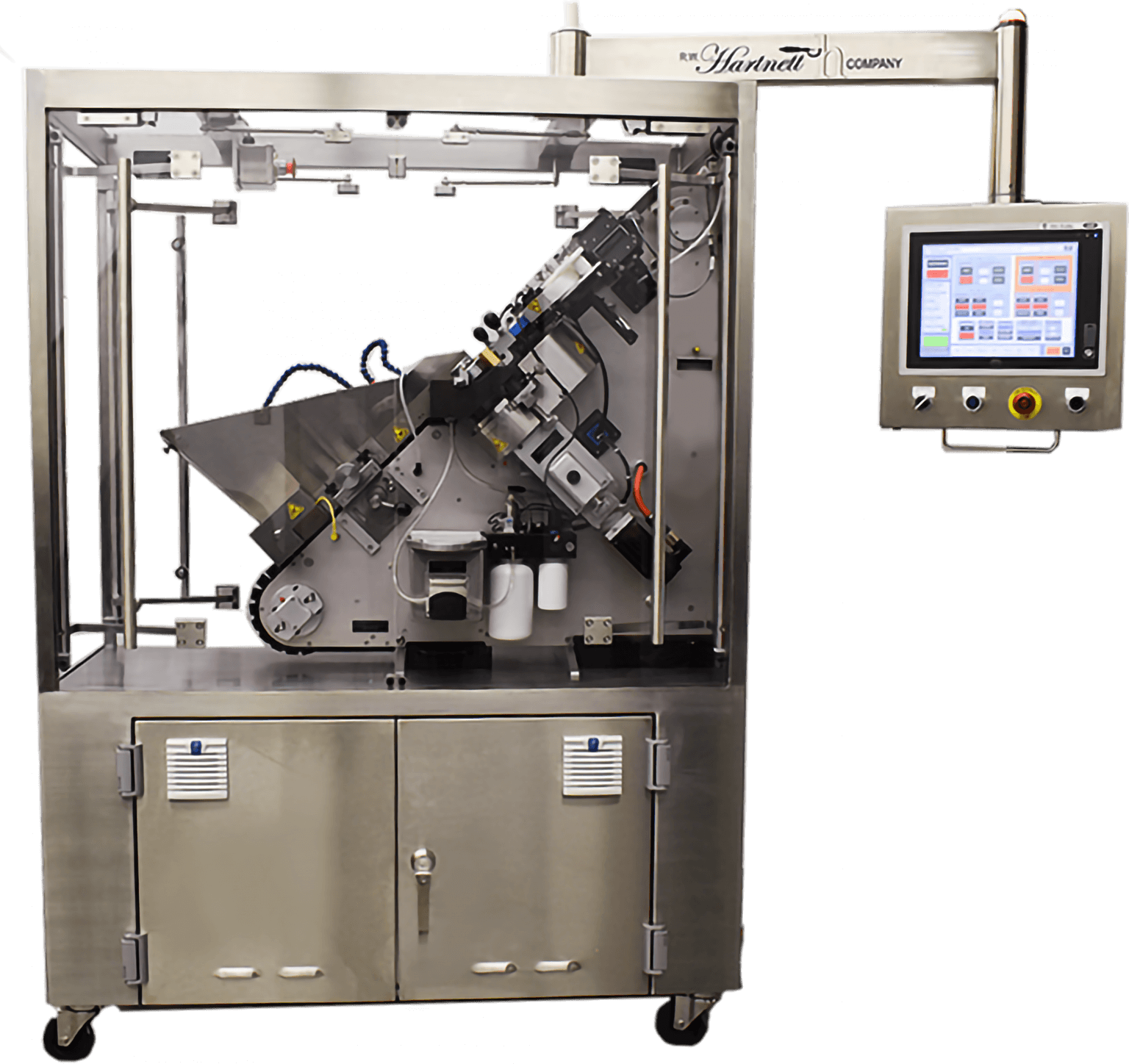 stainless steel delta ink printer pictured with clear background
