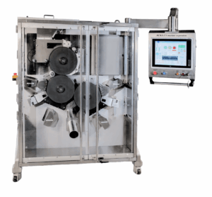 stainless stell image of the servo drum laser drill machine on a white background